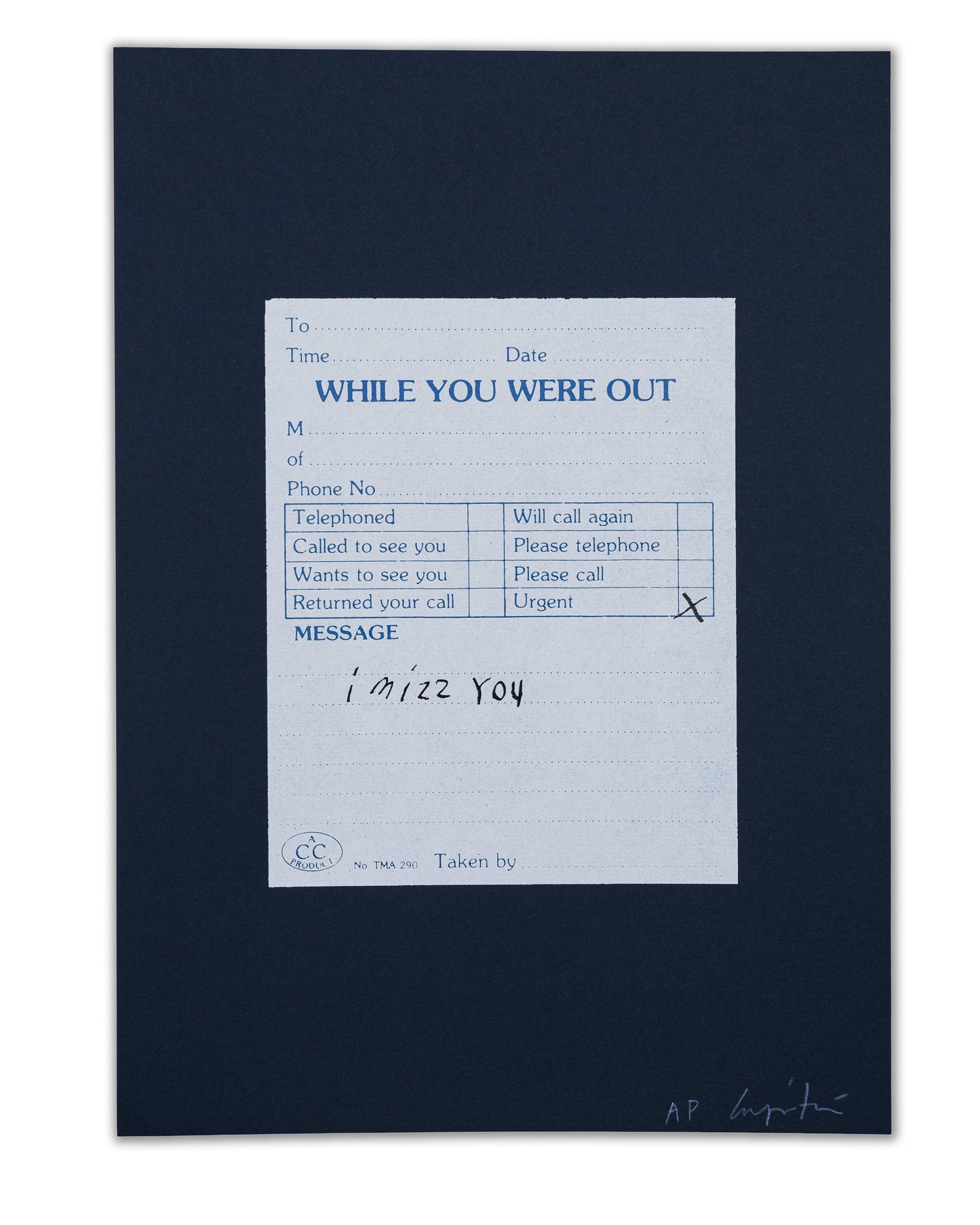 'URGENT I miss you' Poster