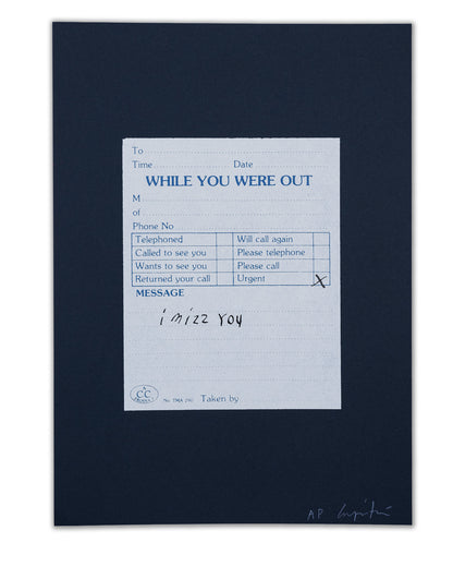 'URGENT I miss you' Poster